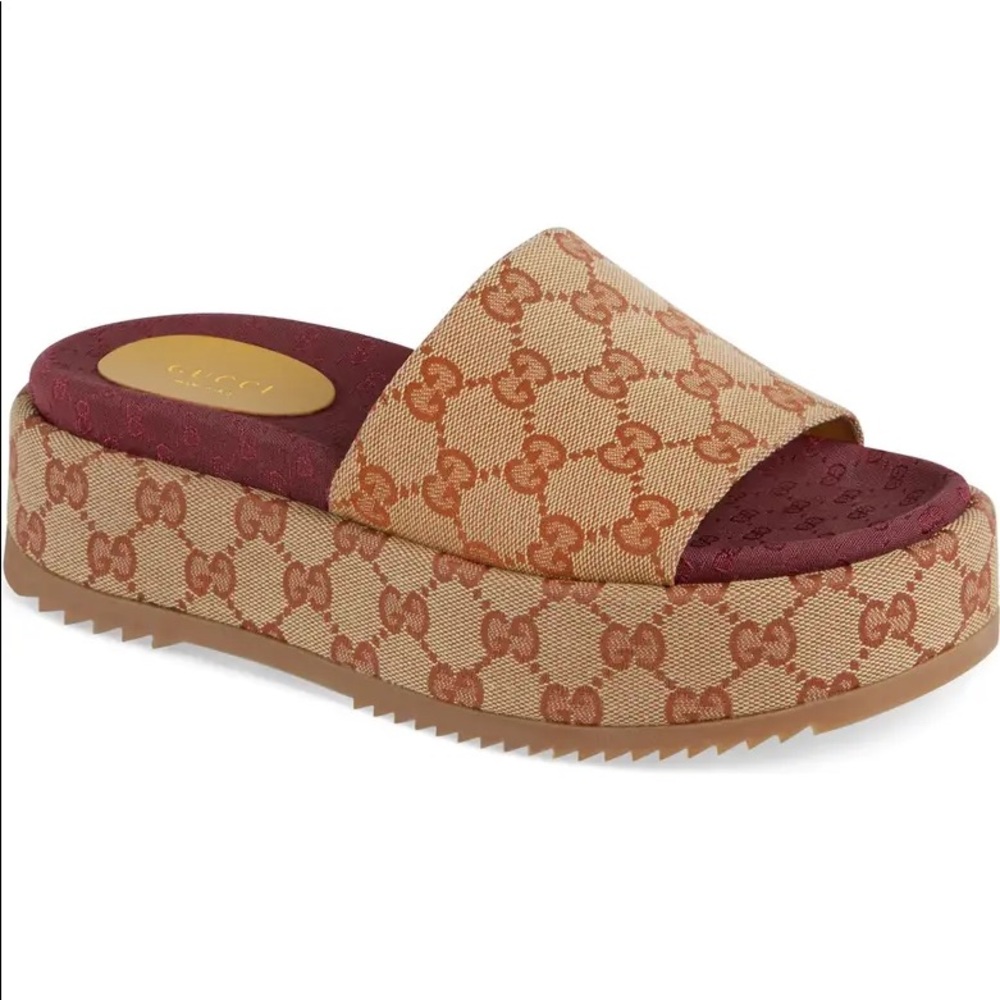 Angelina GG Supreme Gucci Platform Sandal